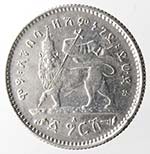 Monete Estere. Etiopia. 1 gersh 1897. Ag. ... 