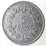 Monete Estere. Francia. 5 Franchi 1946. Al. ... 