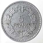 Monete Estere. Francia. 5 Franchi 1949. Al. ... 