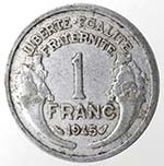 Monete Estere. Francia. 1 Franco 1945. Al. ... 