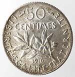 Monete Estere. Francia. 50 Centesimi 1916. ... 
