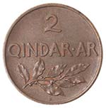 Monete Estere. Albania. 2 Qindar Ar 1935. ... 