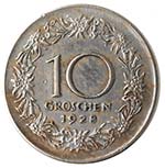 Monete Estere. Austria. 10 Groshen 1928. ... 