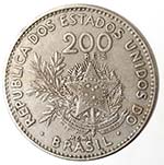 Monete Estere. Brasile. 200 Reis 1901. ... 