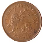 Monete Estere. Etiopia. Menelik II. 1/32 di ... 