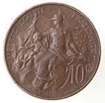 Monete Estere. Francia. 10 Centimes 1916. ... 