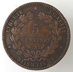 Monete Estere. Francia. 5 Centimes 1896. Ae. ... 