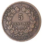 Monete Estere. Francia. 5 Centimes 1897. Ae. ... 