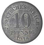 Monete Estere. Germania. 10 Pfennig 1918. ... 