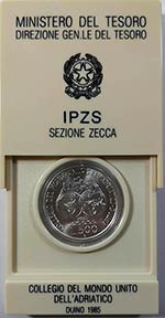 Repubblica Italiana. 500 Lire1985. Ag. ... 