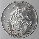 San Marino. 500 lire 1975 Scalpellino. Ag. ... 