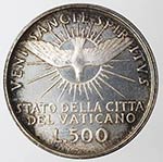 Vaticano. Sede Vacante. 1958. 500 lire. Ag. ... 