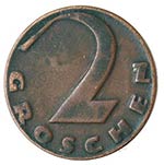 Monete Estere. Austria. 2 Groschen 1929. Ae. ... 