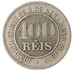 Monete Estere. Brasile. 100 Reis 1887. ... 