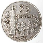 Monete Estere. Francia. 25 Centimes 1905. ... 