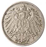 Monete Estere. Germania. 5 Pfennig 1901. ... 