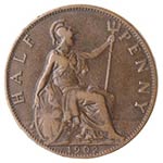 Monete Estere. Gran Bretagna. Edoardo VII. ... 