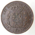 Monete Estere. Spagna. Alfonso XII. 10 ... 