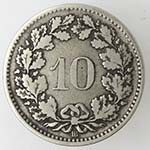 Monete Estere. Svizzera. 10 Rappen 1850. Mi. ... 