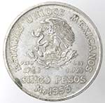 Monete Estere. Messico. 5 Pesos 1953. Ag ... 