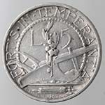 San Marino. 1864-1938. 5 lire 1935. Ag. Gig. ... 