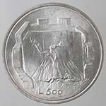 San Marino. 500 lire 1976. Ag. Dalla ... 