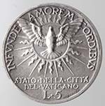 Vaticano. Sede Vacante 1939. 5 lire. Ag. ... 