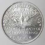 Vaticano. Sede vacante 1978. 500 lire. Ag.  ... 