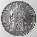 Vaticano. Pio XII. 50 Centesimi 1942. Ac. ... 