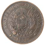 Monete Estere. Argentina. 2 centavos 1890. ... 