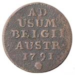 Monete Estere. Belgio. Liard 1791. Ae. qBB.