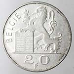 Monete Estere. Belgio. 20 Franchi 1953. Ag. ... 