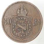 Monete Estere. Brasile. 40 Reis 1873. Ae. qBB