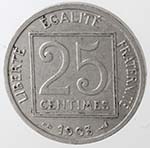 Monete Estere. Francia. 25 Centimes 1903. ... 
