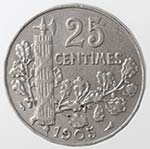 Monete Estere. Francia. 25 Centimes 1905. ... 