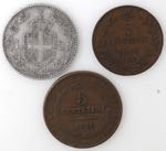 Casa Savoia. Lotto di 3 monete. 2 Lire 1887, ... 