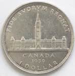 Monete Estere. Canada. Dollaro 1939. Ag 800. ... 