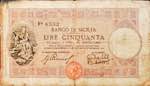 Banconote. Banco di Sicilia. 50 Lire II ... 