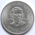 Monete Estere. Filippine. Peso 1964. Ag. KM. ... 