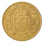 Casa Savoia. Umberto I. 1878-1900. 20 lire ... 