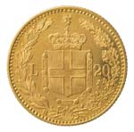 Casa Savoia. Umberto I. 1878-1900. 20 lire ... 