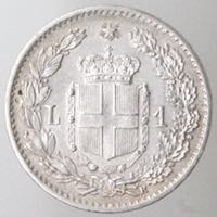 Casa Savoia. Umberto I. 1878-1900. Lira ... 