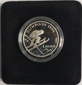 San Marino. 1.000 lire 1994. Olimpiadi ... 