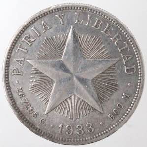 Monete Estere. Cuba. 1 Peso 1933. Ag 900. ... 