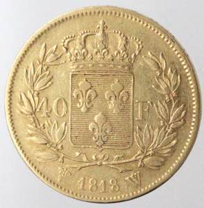 Monete Estere. Francia. Luigi XVIII. ... 