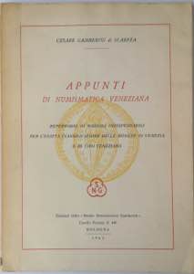 Libri. Appunti di numismatica veneziana, ... 