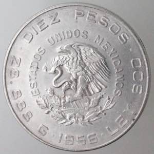 Monete Estere. Messico. 5 Pesos 1956. Ag ... 