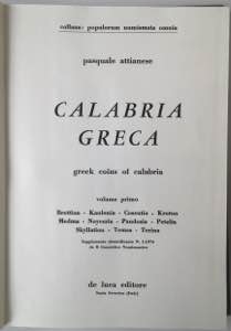 Libri. Calabria Grecia. Vol. !, 2 e 3. ... 