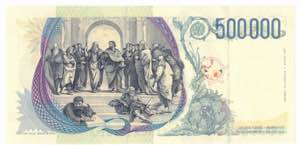 Banconote. Repubblica Italiana. 500.000 lire ... 