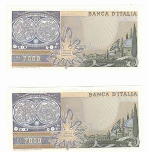 Banconote. Repubblica Italiana. 2.000 Lire ... 